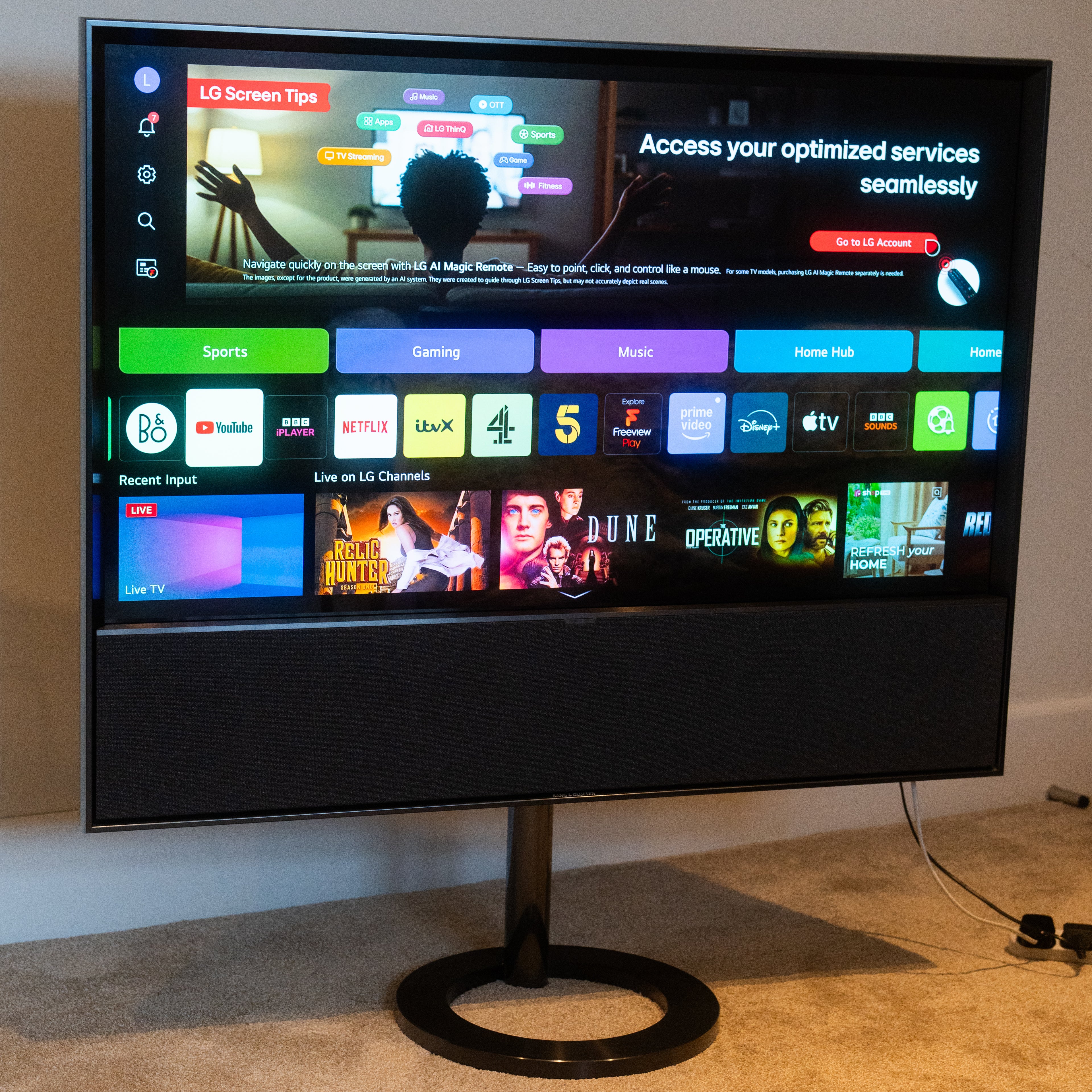 Bang & Olufsen | B&O Beovision Contour 48″ MK2 - Anthracite & Grey Mélange