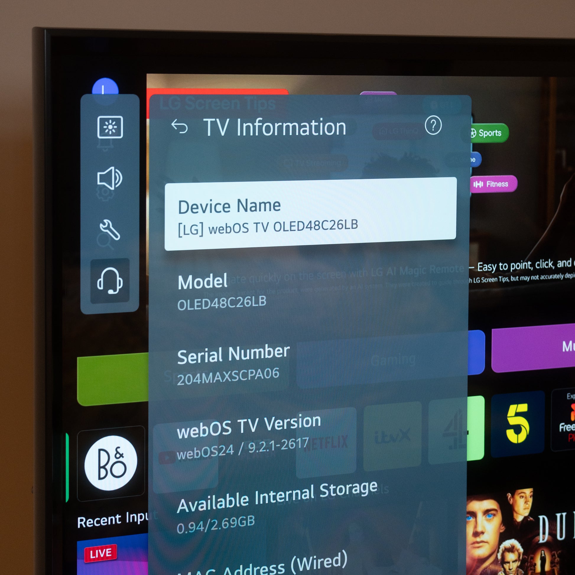 Bang & Olufsen | B&O Beovision Contour 48″ MK2 - Anthracite & Grey Mélange