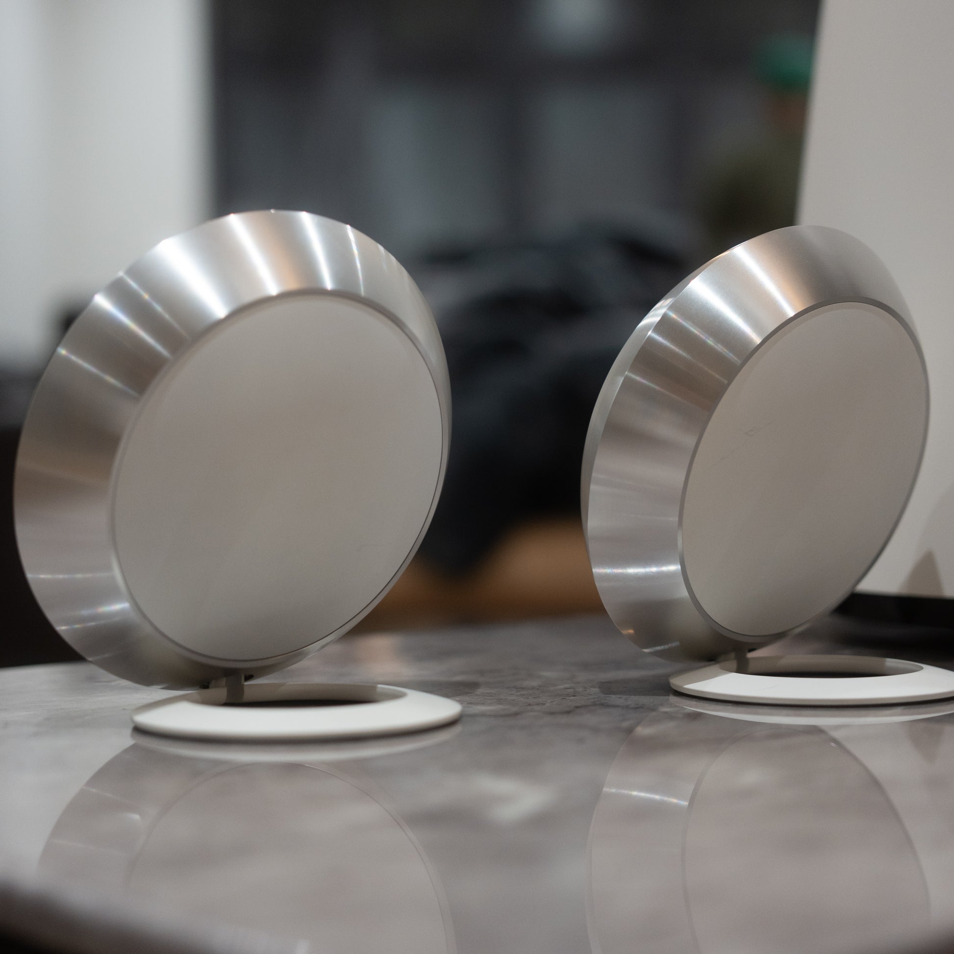 Bang & Olufsen | B&O Beolab 14 (Subwoofer + Table Standing Speakers) WHITE+BLUE